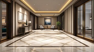 豪华大气的现代风走廊空间