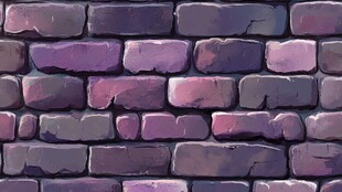 紫色石砖墙纹理图案