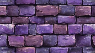 紫色石砖墙纹理背景
