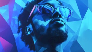 炫酷墨镜男士几何风形象