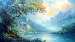 梦幻山水间的自然美景