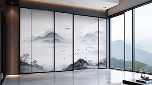 新中式山水风雅致室内空间