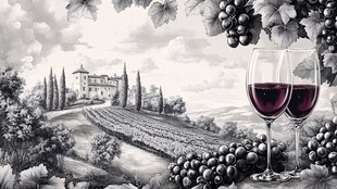 田园酒庄与醇香红酒