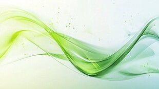 清新绿波抽象背景图