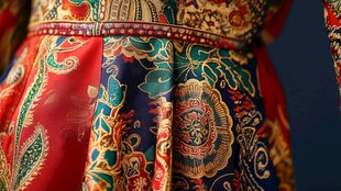 华丽中式传统服饰精美细节