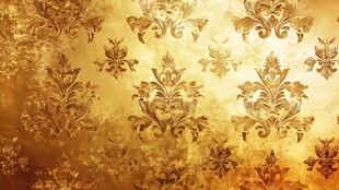 金色复古花纹背景图案
