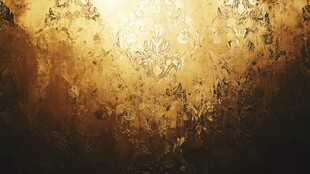金色复古花纹梦幻背景图