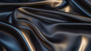 黑色绸缎质感布料纹理
