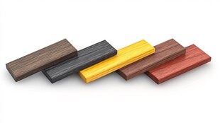 多彩实木条展示