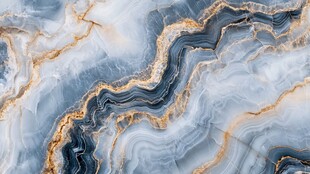 蓝金大理石纹理背景图