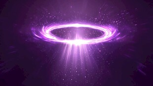 紫色梦幻光环科技特效图