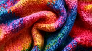 五彩斑斓针织面料纹理