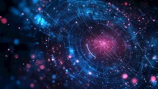 梦幻科技感宇宙光效背景