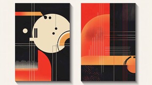 现代几何抽象艺术装饰画