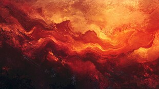 炽热幻景 涌动的火焰色彩