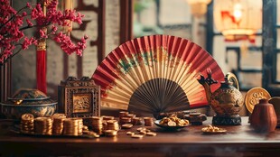 中式古风传统物件展示