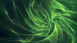 梦幻绿调炫彩螺旋光影背景