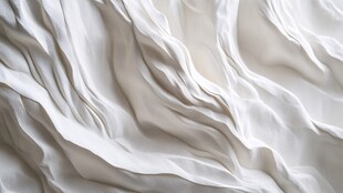 白色褶皱纹理布料特写