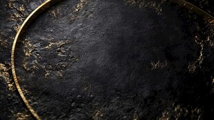 黑金质感环形背景纹理图