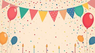 欢乐派对装饰背景图