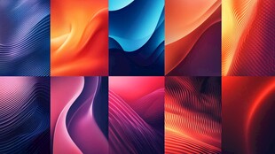 炫彩流体抽象背景图案集