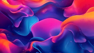 梦幻流体色彩艺术背景