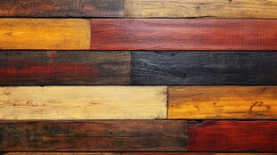 多彩复古拼接木质背景
