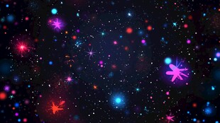 梦幻星空绚丽粒子特效