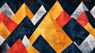 几何拼接抽象复古风背景