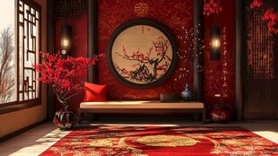 中式古典客厅的雅致一角