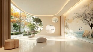 中式禅意室内景观空间