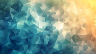 蓝黄渐变多边形几何背景