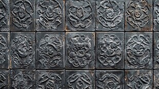 复古雕花金属砖精美图案