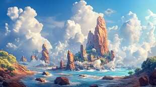 梦幻海岛奇幻风光