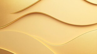 金色动感曲线抽象背景图