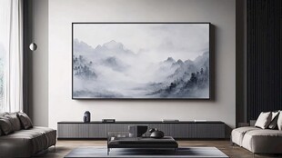 中式客厅的山水装饰画