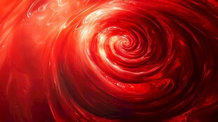 红色旋涡抽象艺术背景