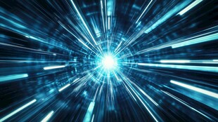 科技光束闪耀未来空间