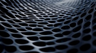 黑色蜂窝状立体纹理图案