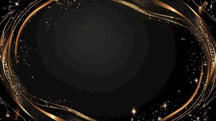 黑金奢华风抽象边框背景图
