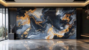 奢华大理石纹理艺术背景墙