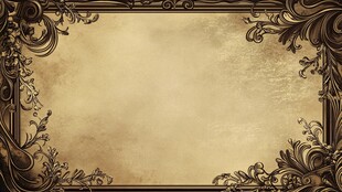 复古边框花纹背景图