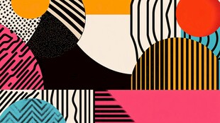 抽象几何图案艺术背景