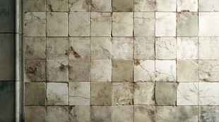 米色瓷砖墙面纹理特写