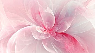 梦幻粉色花朵抽象艺术图