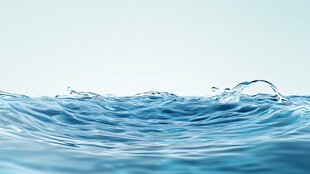 灵动蓝色水波特写