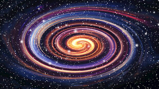 梦幻绚丽宇宙旋涡星空