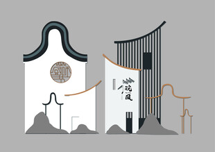 徽派美陈小品