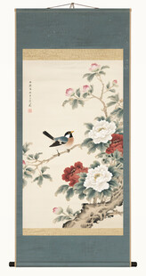 花鸟卷轴画
