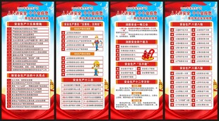 安全生产月展架